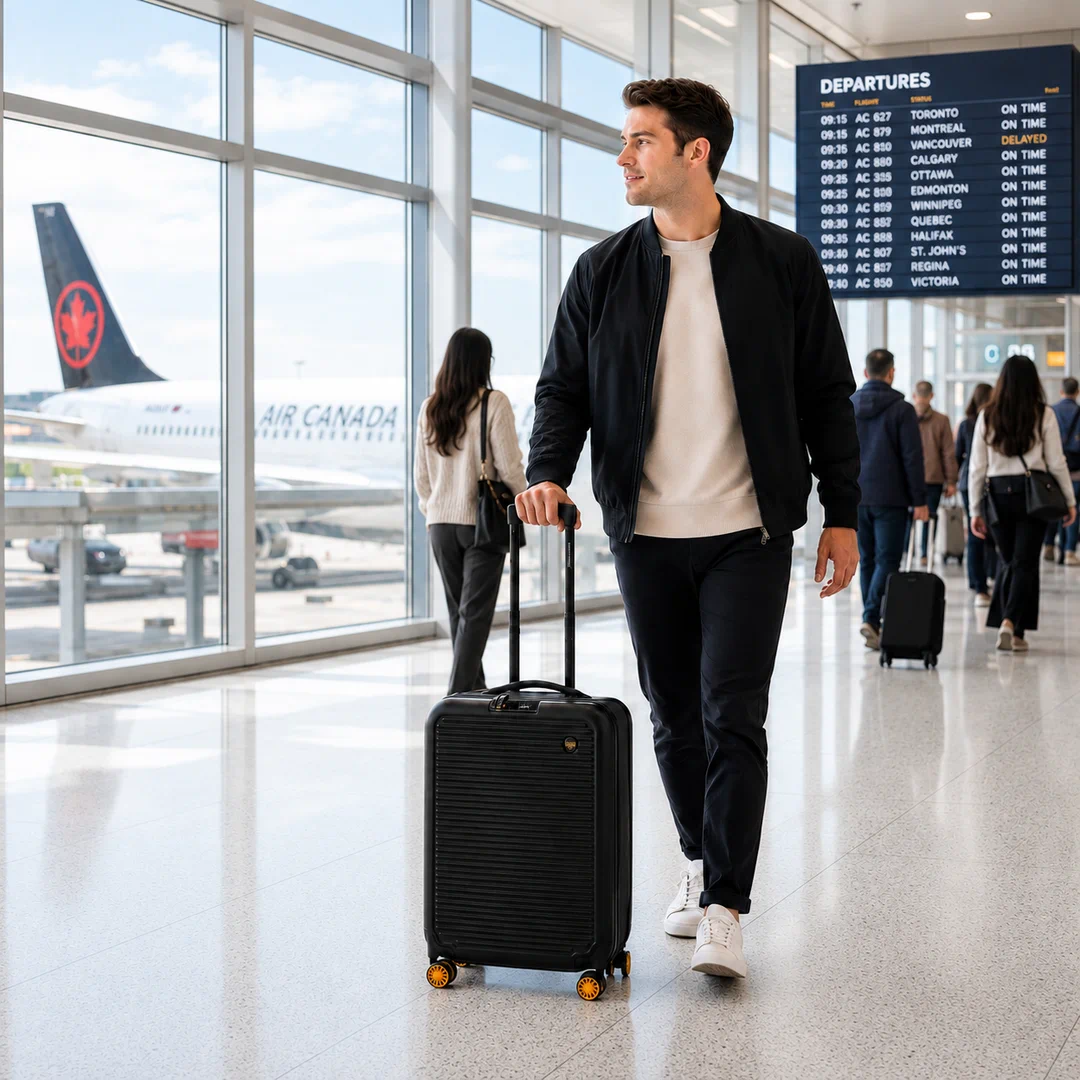Walking through the airport with the Mirage 360